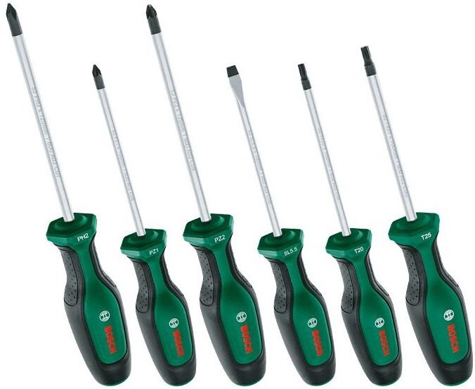 Набір викруток з намагнічувачем Bosch 6 шт. (1600A02W7L)