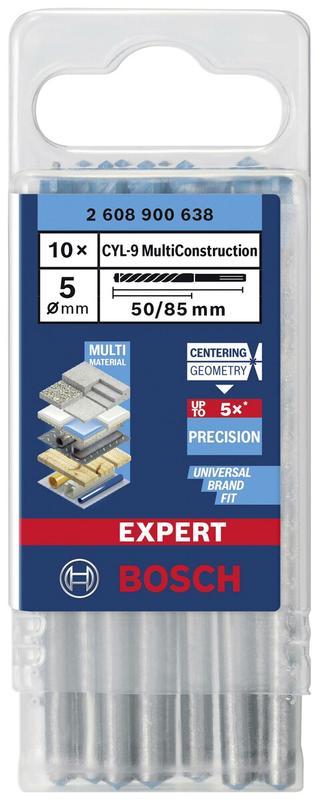 Свердло універсальне Bosch CYL-9 5x50x85 мм, 10 шт. (2608900638)