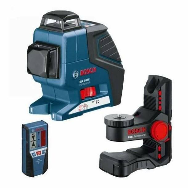 Лінійні лазери (будівник площин) Bosch GLL 2-80 P + BM1 + LR2 (0601063203)
