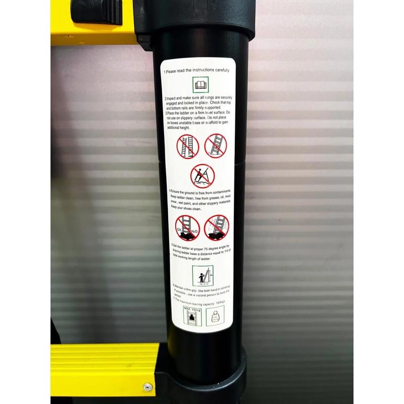 Драбина телескопічна GTM KME1038Y, 3.8 м (39528)