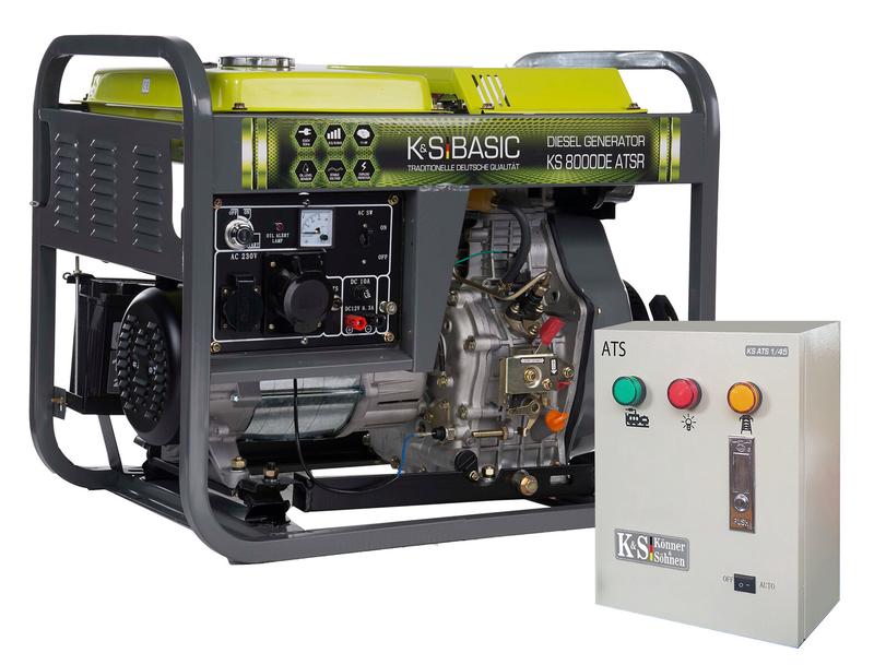 Дизельний генератор Konner Sohnen KS 8000DE ATSR + Блок живлення