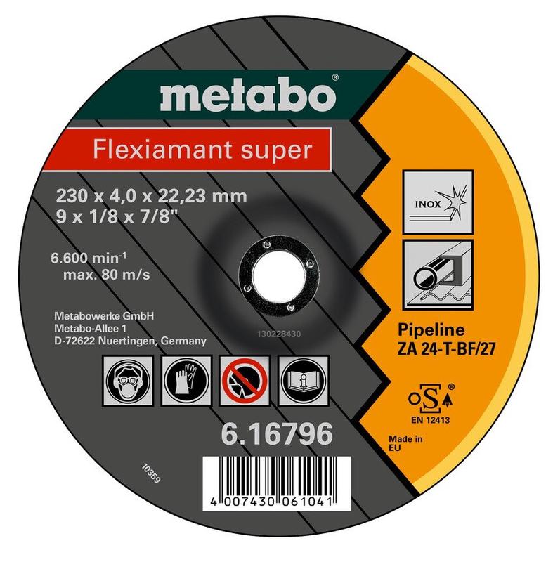 Круг зачисний Metabo Flexiamant super Premium ZA 24-T 230x4x22.23 мм (616796000)