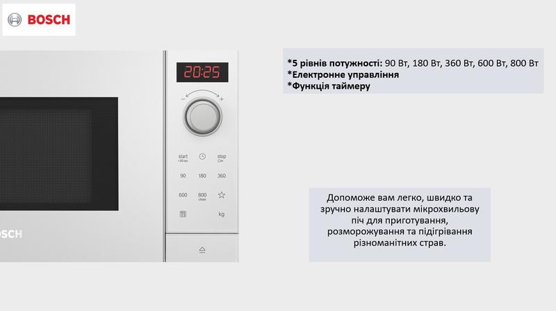 Мікрохвильова піч Bosch FFL023MW0