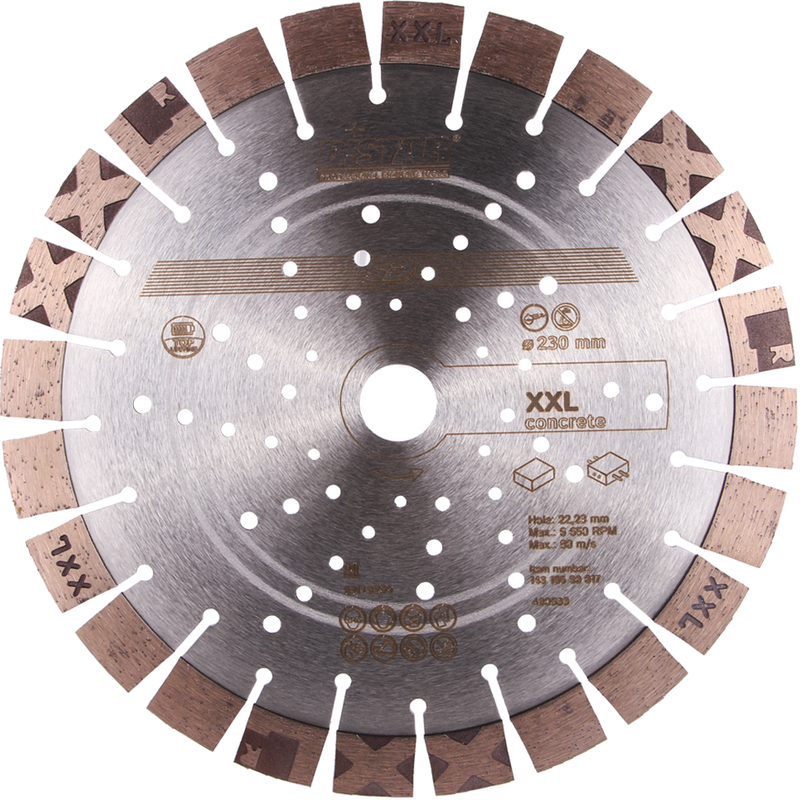 Диск алмазний відрізний Distar 1A1RSS/C3-H 230x2,8/2,0x17x22,23-24 XXL (14315530017)
