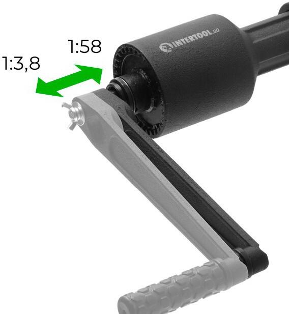 Ключ балонний роторний INTERTOOL XT-0006