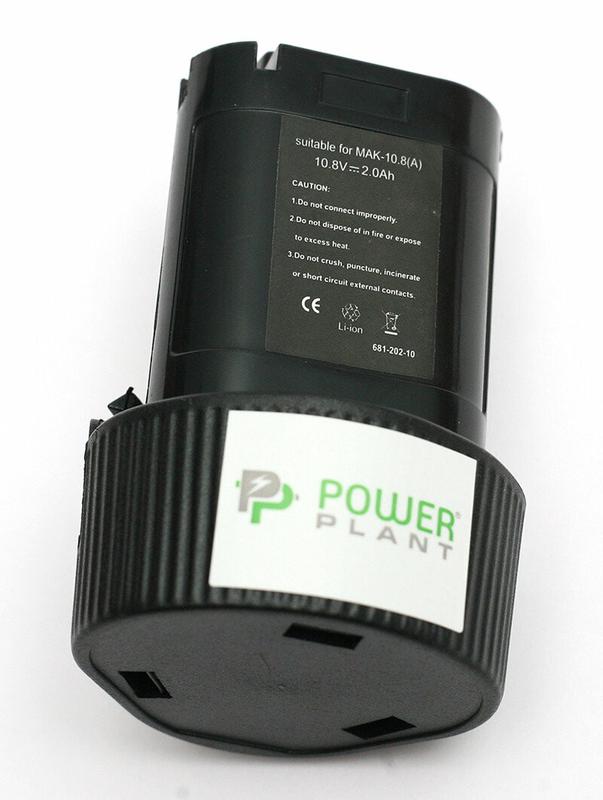 Акумулятор PowerPlant для шурупокрутів та електроінструментів MAKITA GD-MAK-10.8, 10.8 V, 2 Ah, Li-Ion (DV00PT0014)