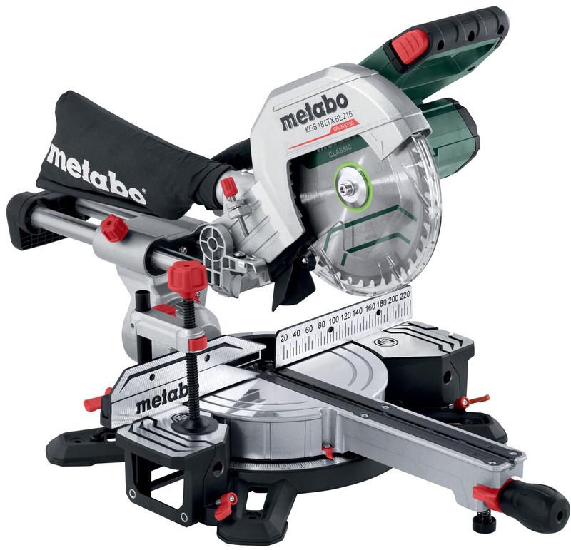 Акумуляторна торцювальна пила Metabo KGS 18 LTX BL 216 (614216650)