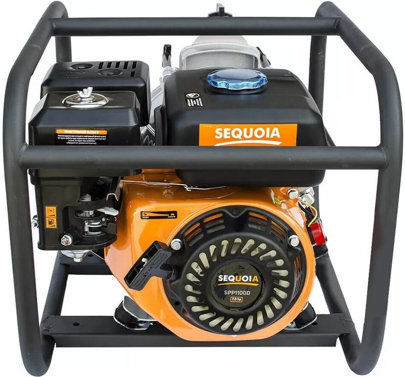 Газова мотопомпа SEQUOIA для брудної води SPP1100D ГАЗ-БЕНЗИН