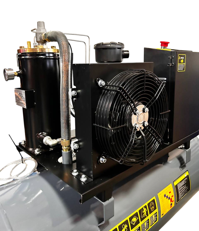Гвинтовий повітряний компресор 200 л GTM DLG5.5V/inv масляний 380В/інвертор (DLG5.5V/inv) 27350