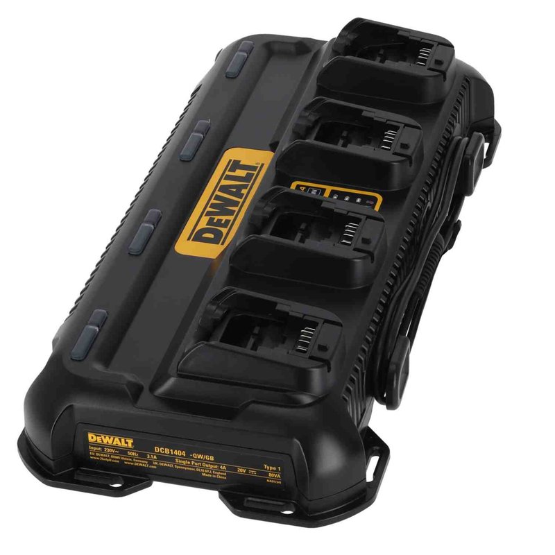 Зарядний пристрій 4-х портовий DeWALT DCB1404