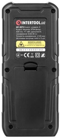 Далекомір лазерний Intertool 30 м відкидна ніжка (MT-3073)