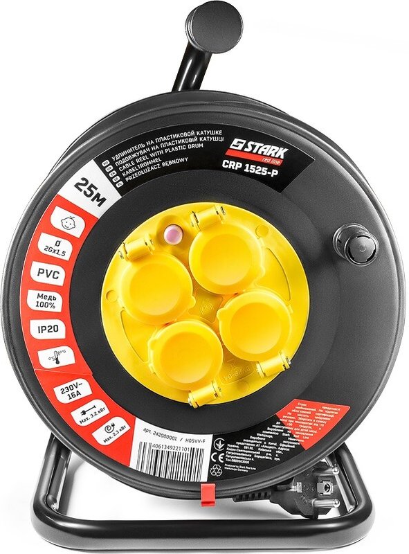 Подовжувач на котушці Stark CRP 1525-P