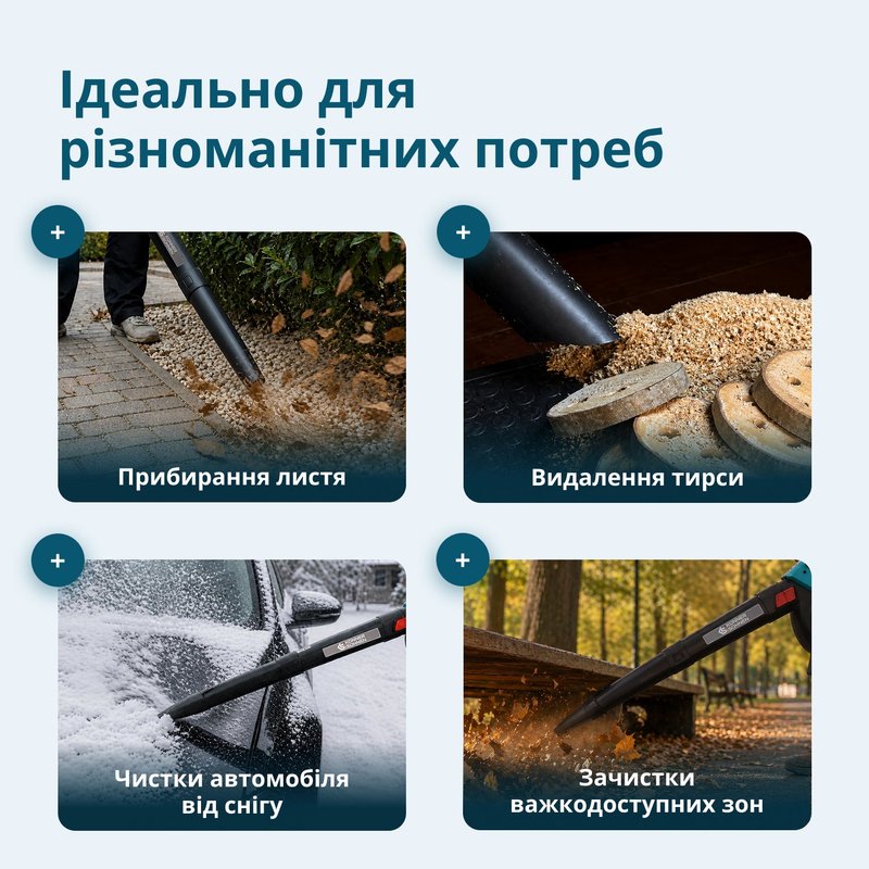 Садовий бездротовий пилосос-повітродувка KS LBV-40V
