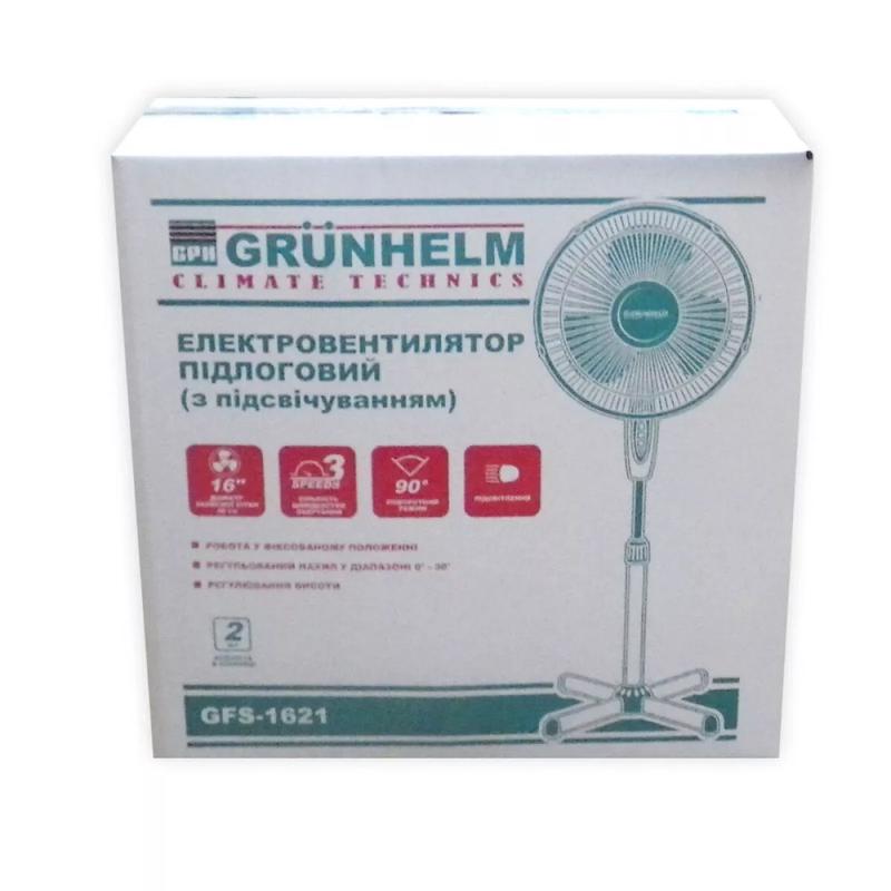 Вентилятор підлоговий Grunhelm GFS-1621 (76088)