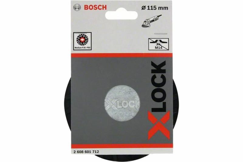 Тарілка опорна із затискачем Bosch X-LOCK середня 115 мм (2608601712)