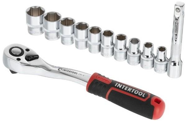 Набір головок Intertool STORM 1/2 "10х24 мм 12 од. Cr-V (ET-8014)