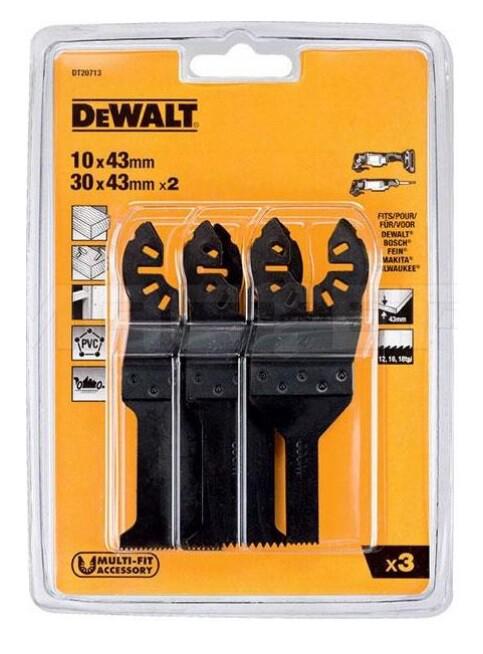 Набір полотен пильних DeWALT для DWE315 DCS355 3 шт DT20706/DT20704/DT20701 (DT20713)