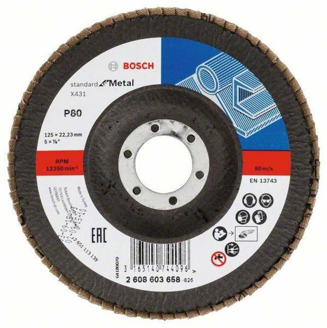 Пелюстковий шліфувальний круг Bosch X431 Standard for Metal 125 мм K120 (2608603659)