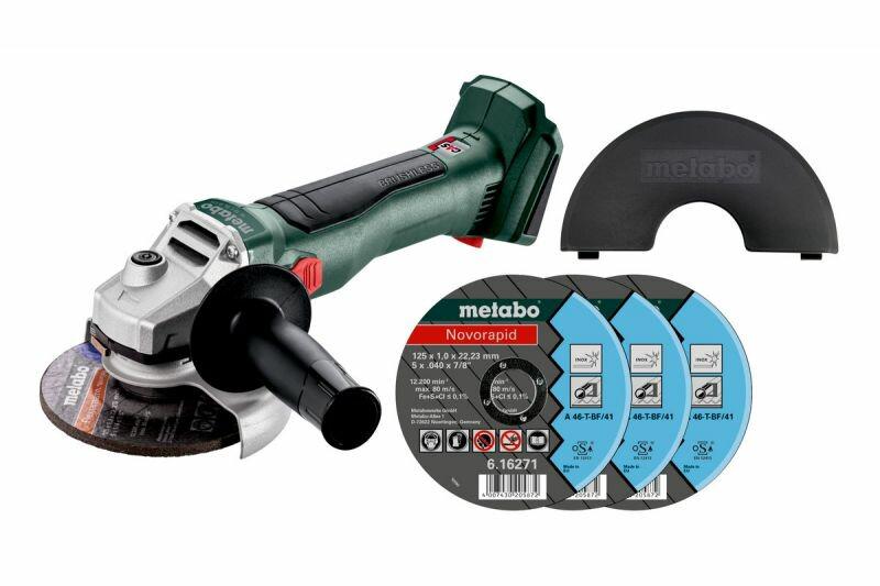 Акумуляторна болгарка Metabo Set W 18 L BL 9-125 (691224000) без АКБ та ЗП
