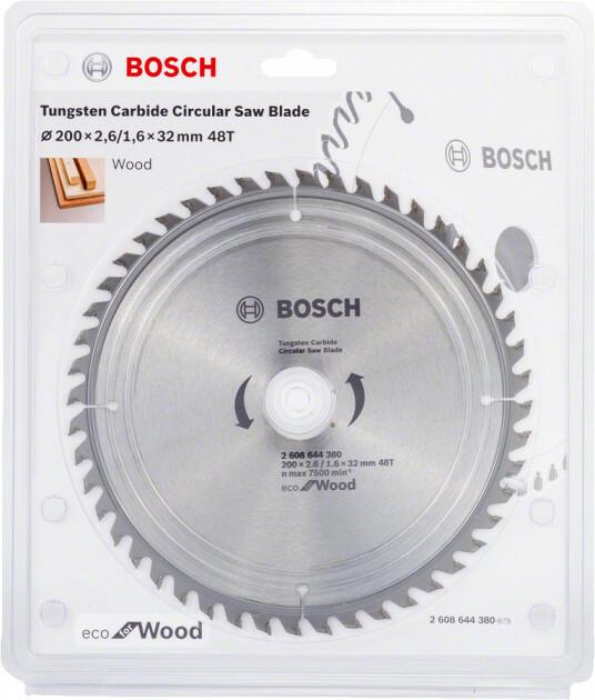 Пильний диск Bosch ECO WO 200x32 48 зуб. (2608644380)