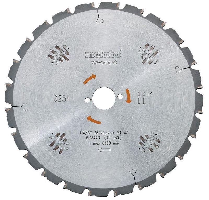 Пильний диск Metabo PowerCutClassic 400x3,2/2,2x30 28 TZ/TZ 15 град. (628647000)