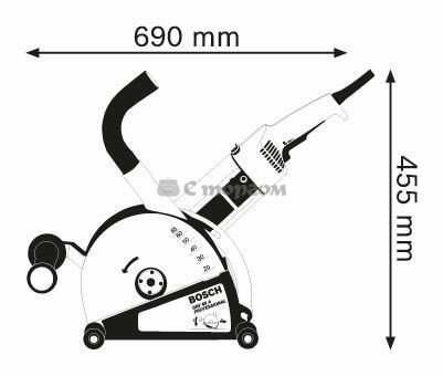 Борозник Bosch GNF 65 A (0601368708)