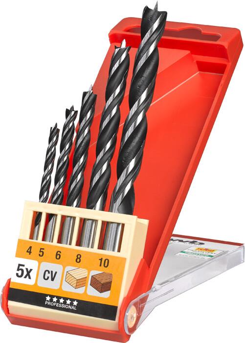 Свердла по дереву KWB 4-10мм 5 шт (514000)