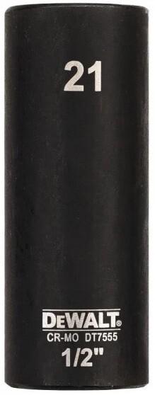Головка торцева ударна DeWALT IMPACT, 21 мм (DT7555)