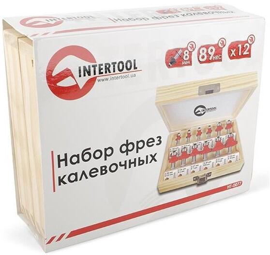 Набір фрез калевочних Intertool 12 шт. (HT-0077)