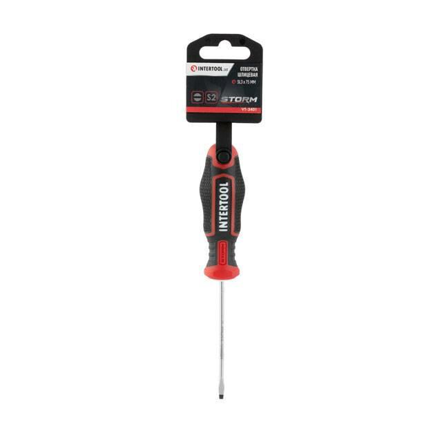 Викруткa SL3х75 мм Intertool VT-3401