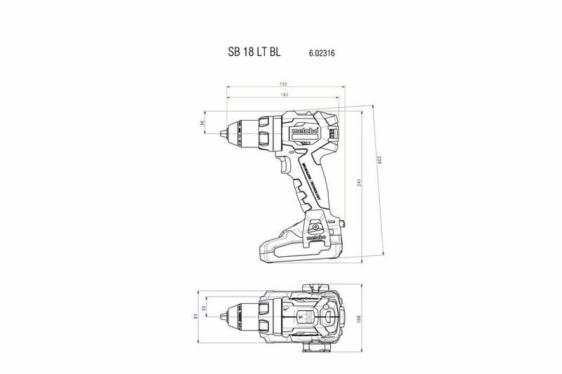 Акумуляторний шурупокрут Metabo SB 18 LT BL (602316500)