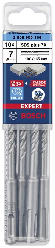 Бур Bosch EXPERT SDS-Plus-7X, 7x100x165 мм, 10 шт. (2608900166)