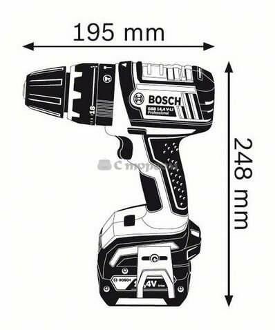 Акумуляторний ударний дриль-шурупокрут Li-Ion Bosch GSB 14,4 V-LI (060186700D)