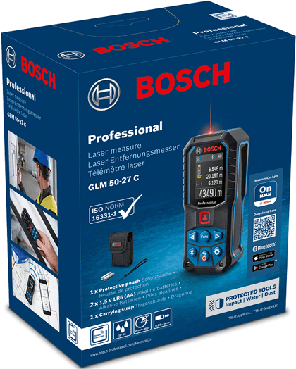 Лазерний далекомір Bosch GLM 50-27C (0601072T00)