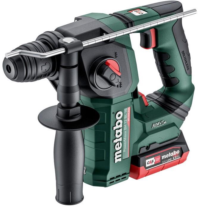 Акумуляторний перфоратор Metabo Powermaxx BH 12 BL 16 LiHD 2x4.0 Ah, АКБ, metaBOX (600207800)