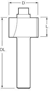 Фреза для обробки кромок Makita P-78988
