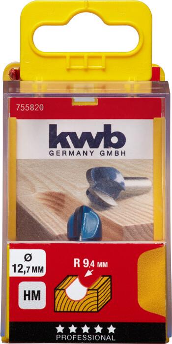 Фреза по дереву пазова галтельна KWB 12.7 мм хвостовик 8 мм (755820)