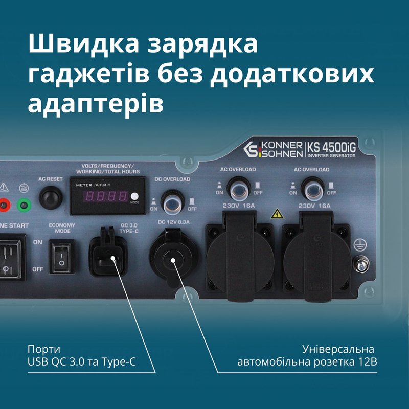 Генератор інверторний KS 4500iG
