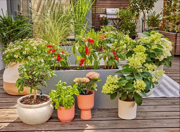 Комплект поливу Gardena Micro-Drip-System Terrace Set на 30 рослин (13400-20.000.00)