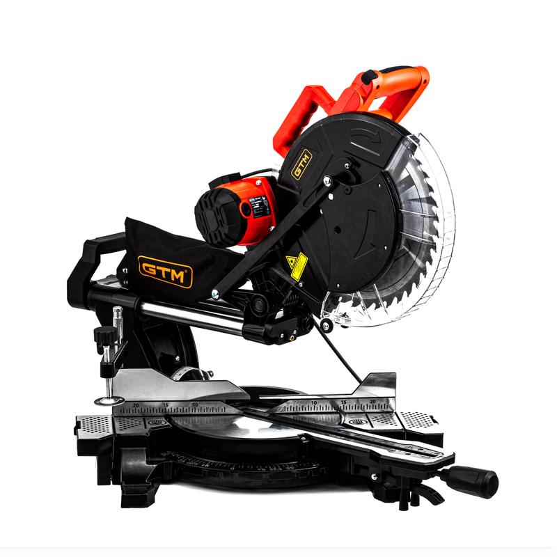 Торцювальна пила GTM HM1245 з функцією протягування та лазерним цілевказівником 2553
