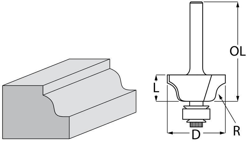 Фреза фігурна Makita D-48810