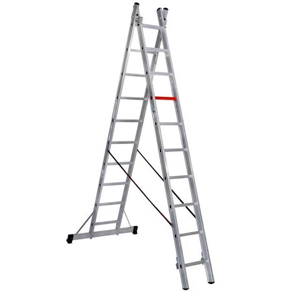 Двосекційні сходи-драбинки VIRASTAR Duomax Pro 2x10 (TSA6)