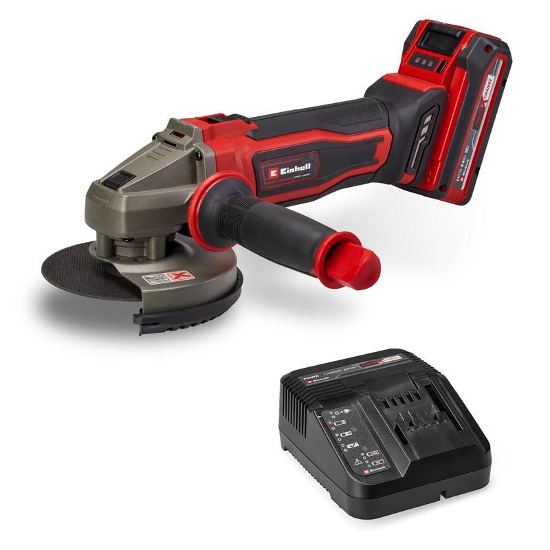 Шліфмашина кутова акумуляторна Einhell TE-AG 18/125-2 Li 1x4.0 Ah (4431190)