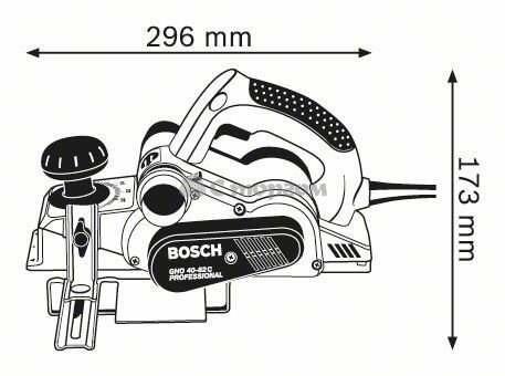 Рубанок Bosch GHO 40-82 C L-BOXX (060159A76A)