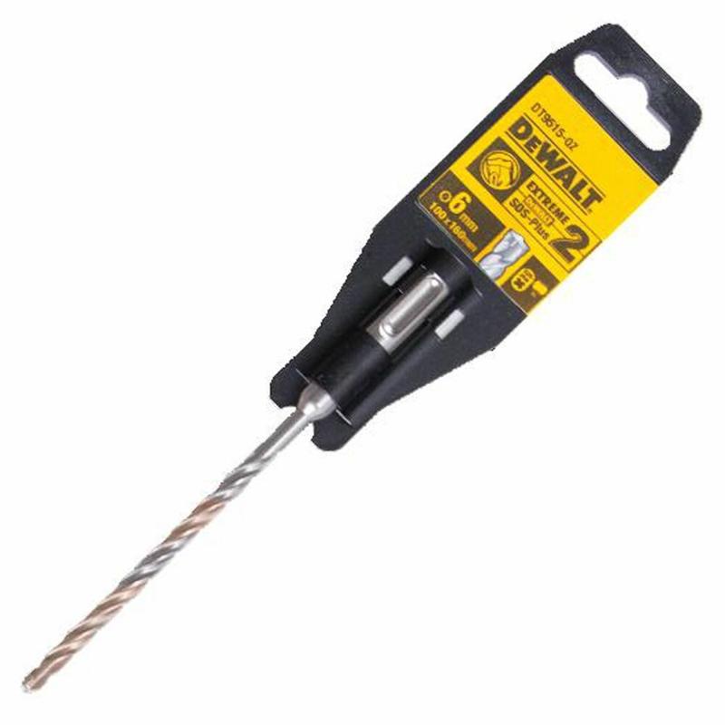 Бур DeWALT "SDS-Plus EXTREME2", 6x100x160мм
