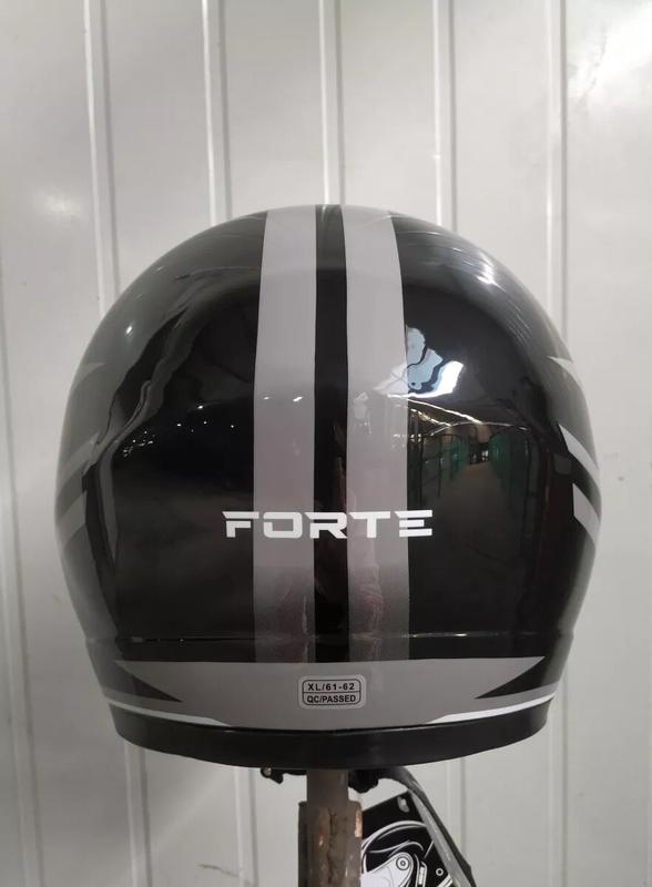 Мотошолом FORTE BLD-626 чорно-сірий, розмір XL (125206)