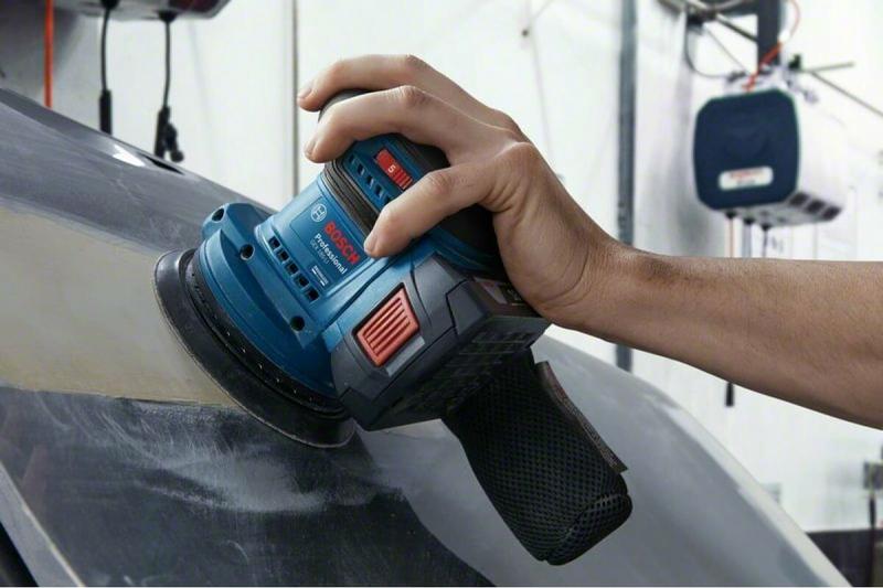 Акумуляторна ексцентрикова шліфмашина Bosch GEX 185-LI Solo (06013A5020) (без АКБ та ЗП)