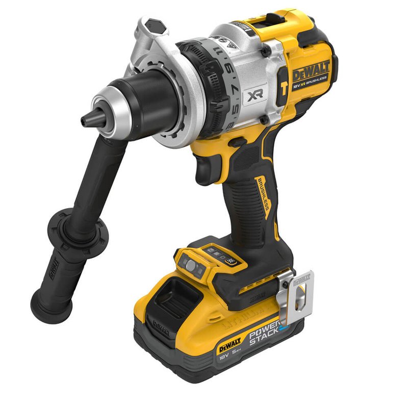 Дриль-шурупокрут акумуляторний безщітковий ударний DeWALT DCD1007H2T