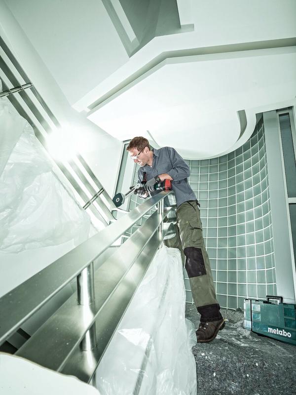 Акумуляторна шліфмашина Metabo KNS 18 LTX 150 INOX (600191850) (без акумулятора і ЗП)