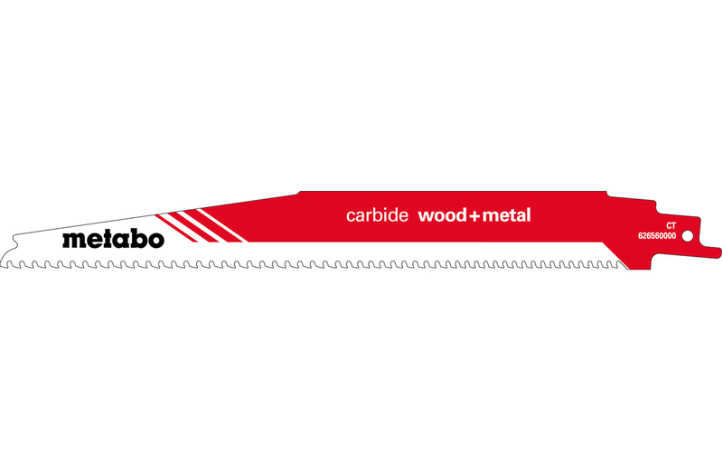 Шабельне полотно Metabo Carbide Wood and Metal 225 мм (626560000)